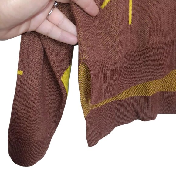 Compania Fantastica Crew Neck Sweater Knit Sunshine Suns Size SMALL - Picture 7 of 10